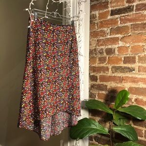 J.Crew Layered Floral Midi Skirt
